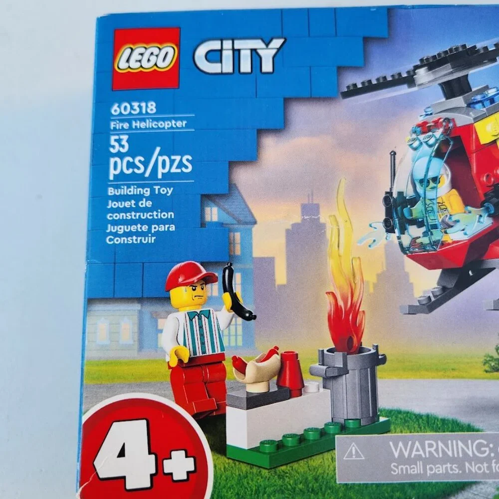 NEW LEGO City Fire Helicopter 60318 Building Set CHRISTMAS GIFT STOCKING STUFFER - Picture 7 of 7